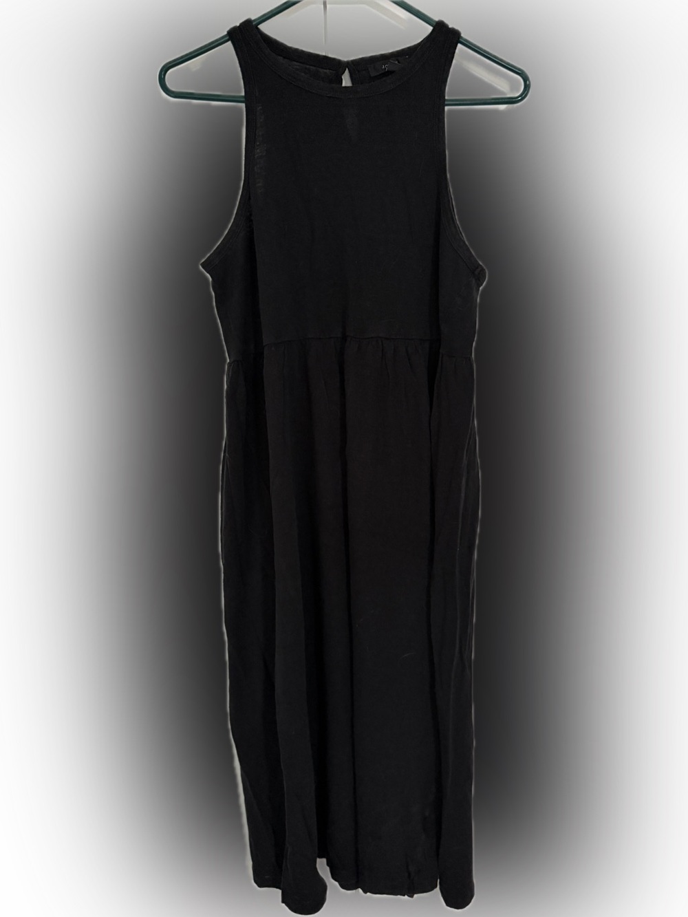 J. Crew Sleeveless Black Midi Dress - Classic Everyday Style